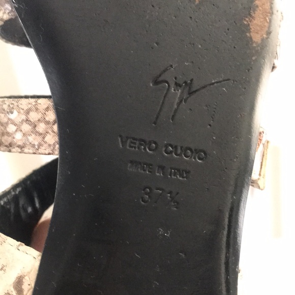 Giuseppe Zanotti design Gladiator Snake Print Sandals - Picture 11 of 13